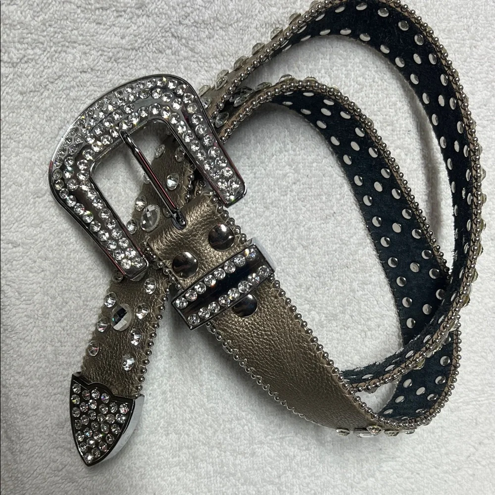 Studded Rhinestone Belt - Picture 2 of 5